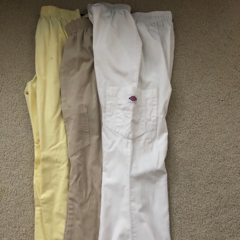 Dickies flare low rise scrub pants